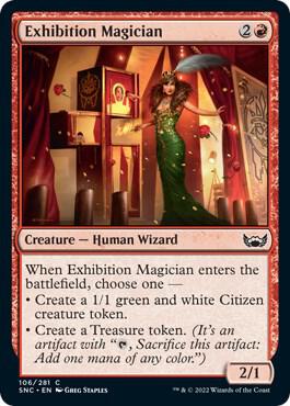 Exhibition Magician 106 card from Streets of New Capenna