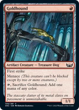 Goldhound 108 card from Streets of New Capenna