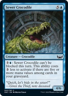 Sewer Crocodile 60 card from Streets of New Capenna