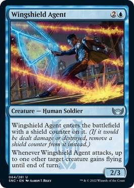 Wingshield Agent 64 card from Streets of New Capenna