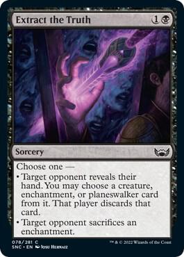 Extract the Truth 78 card from Streets of New Capenna