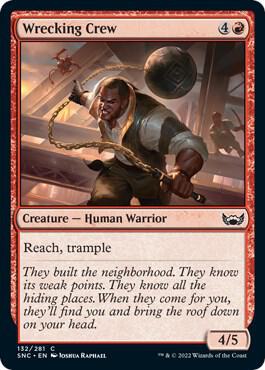 Wrecking Crew 132 card from Streets of New Capenna