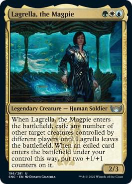 Lagrella, the Magpie 196 card from Streets of New Capenna