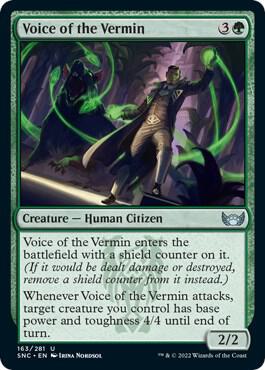 Voice of the Vermin 163 card from Streets of New Capenna