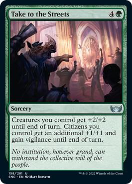 Take to the Streets 158 card from Streets of New Capenna