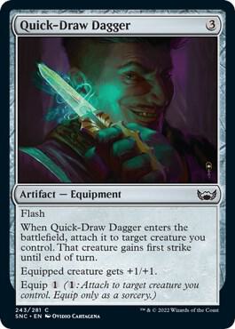 Quick-Draw Dagger 243 card from Streets of New Capenna