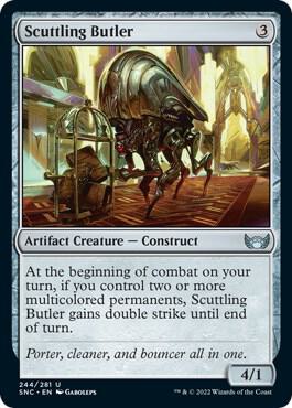 Scuttling Butler 244 card from Streets of New Capenna