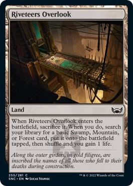 Riveteers Overlook 255 card from Streets of New Capenna
