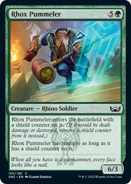 Rhox Pummeler 155 card from Streets of New Capenna