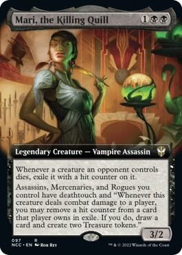 Mari, the Killing Quill (Extended Art) 97 card from Commander: Streets of New Capenna