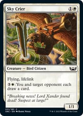 Sky Crier 31 card from Streets of New Capenna