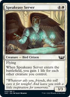Speakeasy Server 32 card from Streets of New Capenna