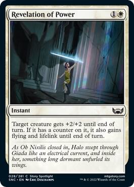 Revelation of Power 28 card from Streets of New Capenna