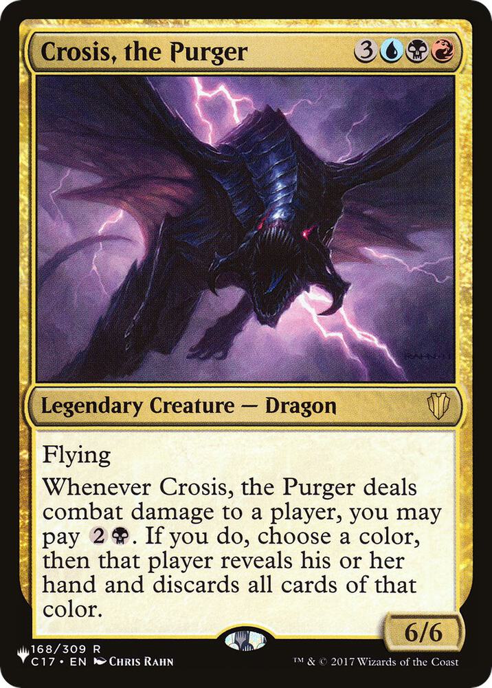 Crosis, the Purger 168/309 card from The List Reprints