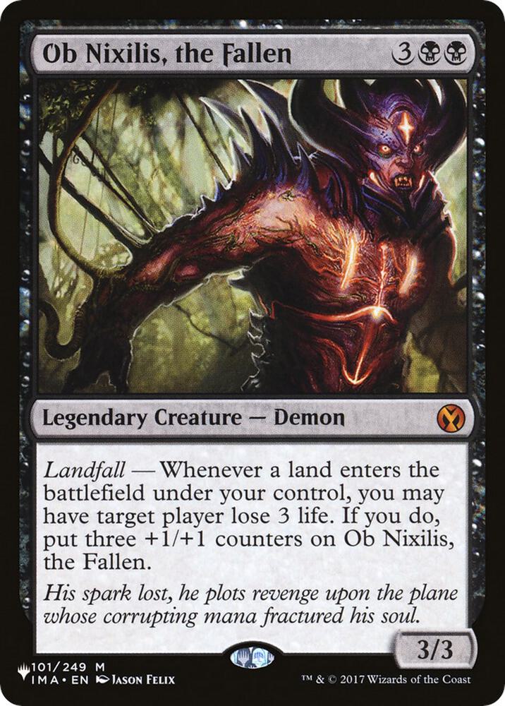 Ob Nixilis, the Fallen 101/249 card from The List Reprints