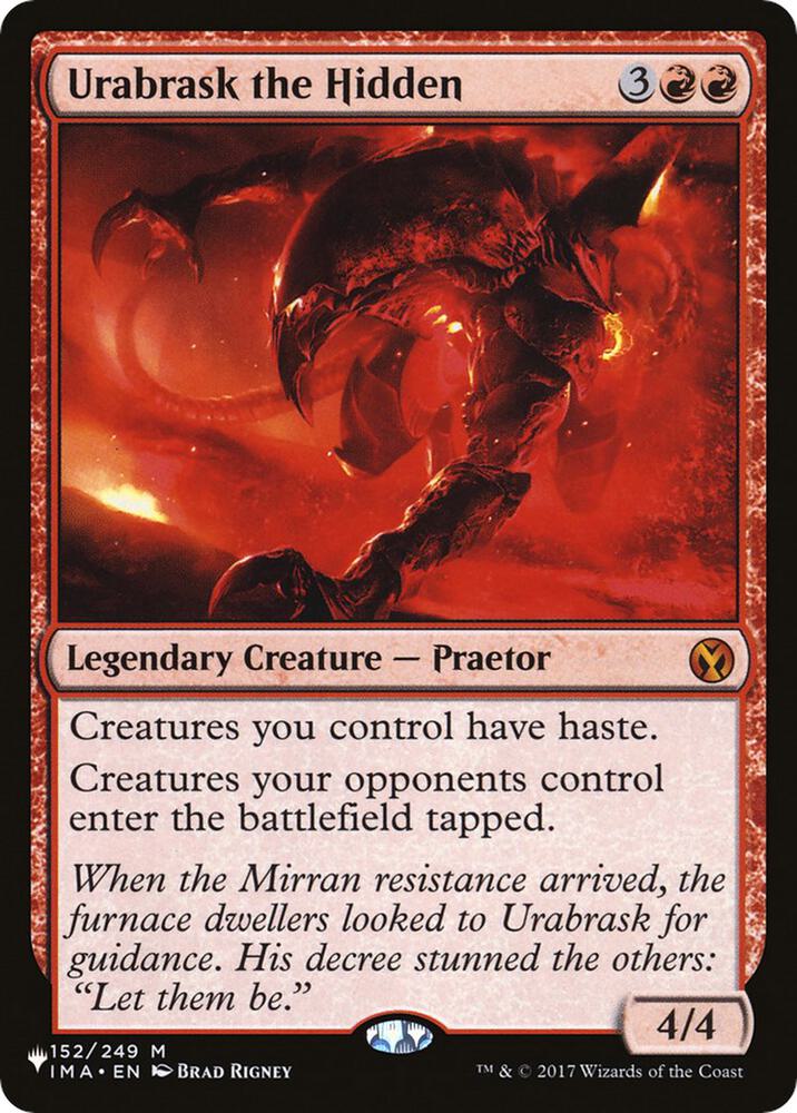 Urabrask the Hidden 152/249 card from The List Reprints