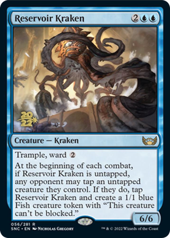 Reservoir Kraken 56 card from Prerelease Cards