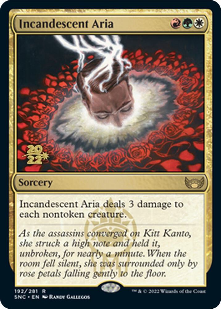 Incandescent Aria 192 card from Prerelease Cards