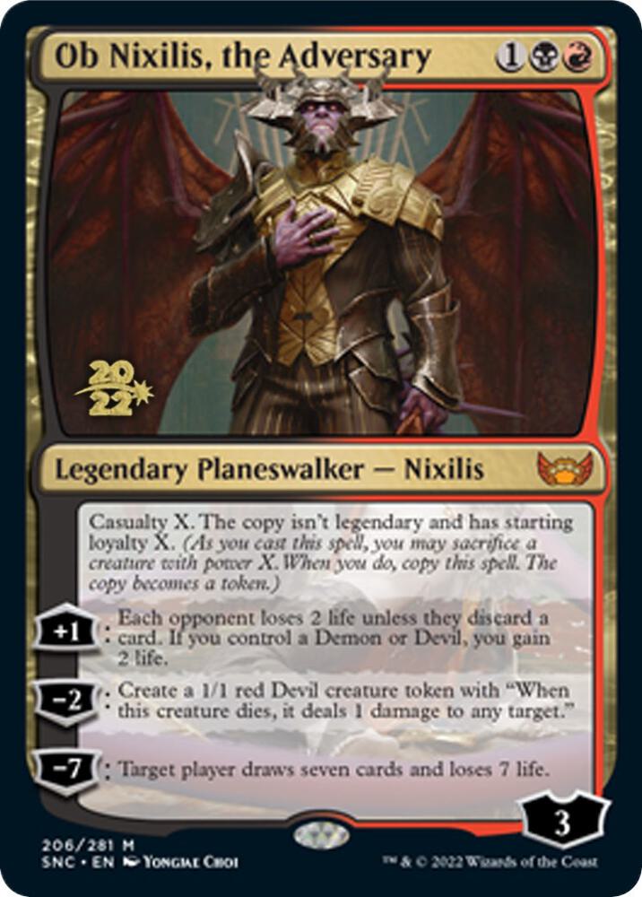 Ob Nixilis, the Adversary 206 card from Prerelease Cards