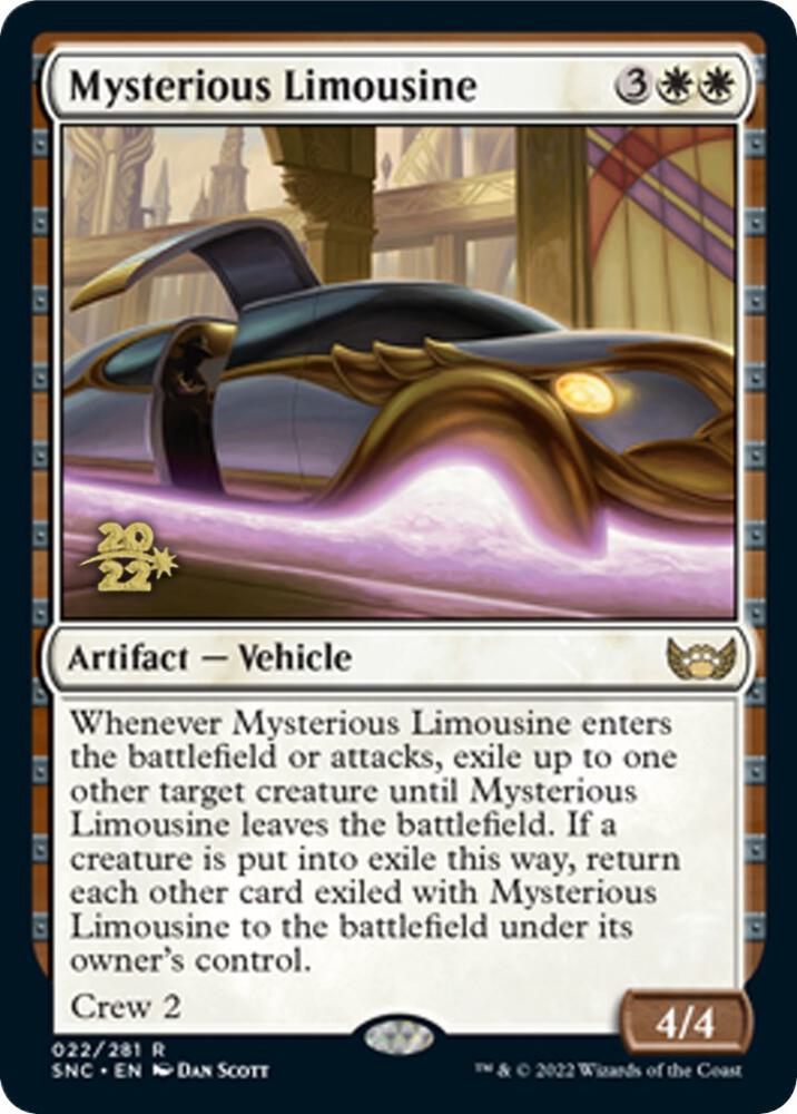 Mysterious Limousine 22 card from Prerelease Cards