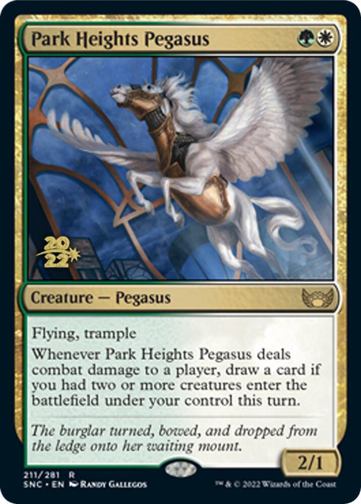 Park Heights Pegasus 211 card from Prerelease Cards
