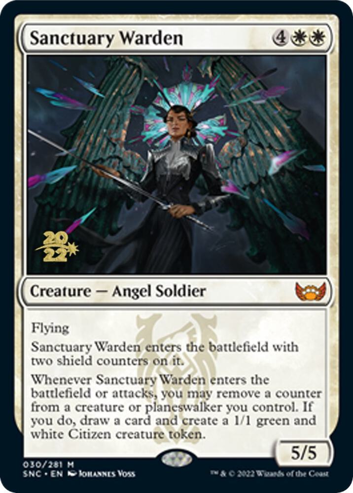 Sanctuary Warden 30 card from Prerelease Cards