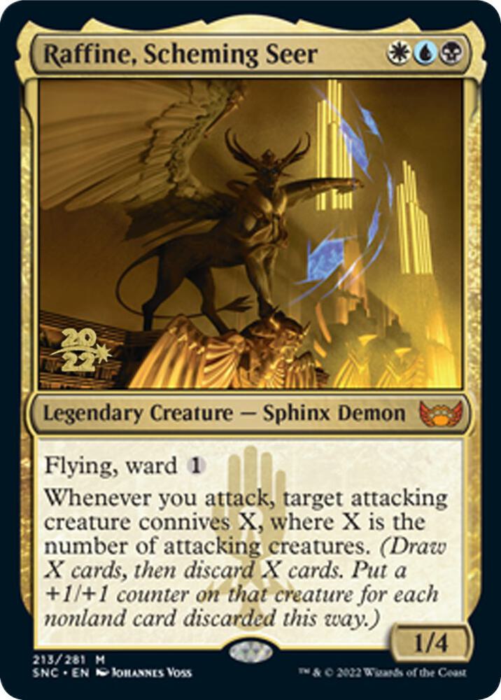 Raffine, Scheming Seer 213 card from Prerelease Cards