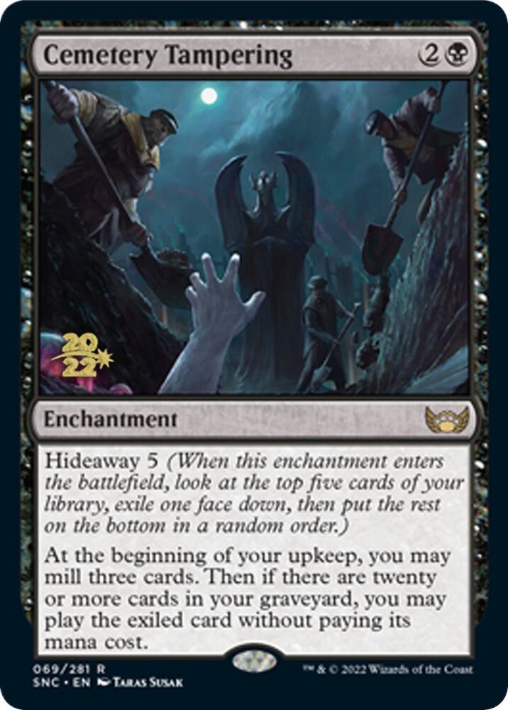 Cemetery Tampering 69 card from Prerelease Cards