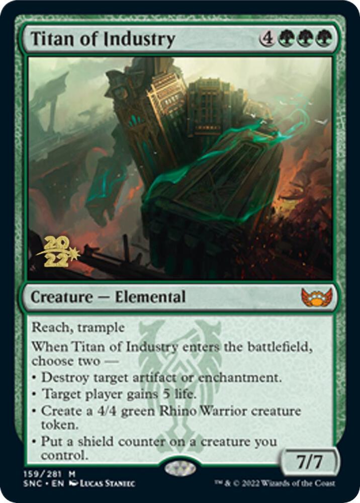 Titan of Industry 159 card from Prerelease Cards