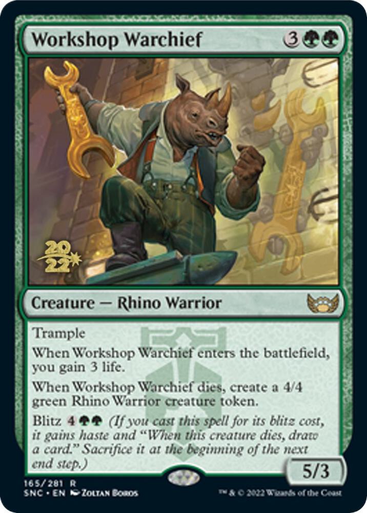 Workshop Warchief 165 card from Prerelease Cards
