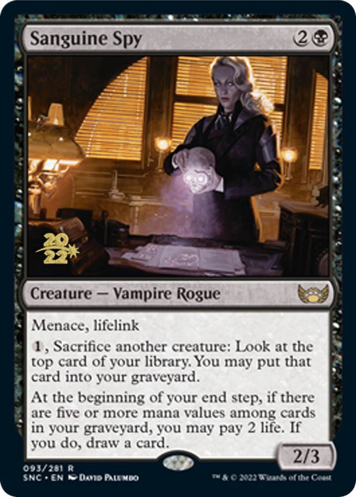 Sanguine Spy 93 card from Prerelease Cards
