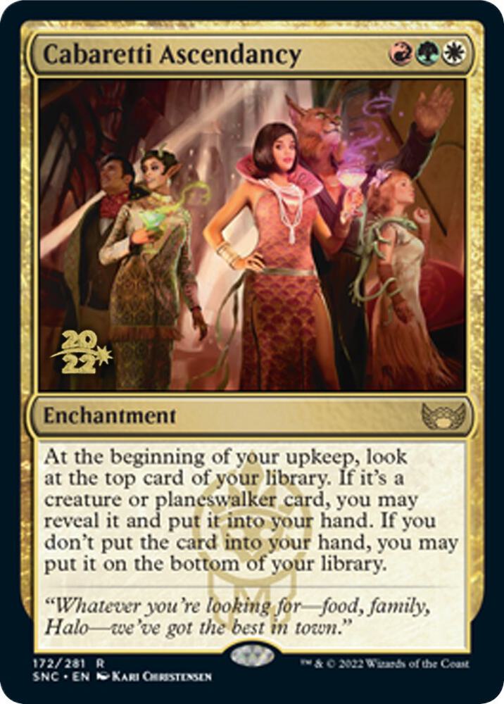 Cabaretti Ascendancy 172 card from Prerelease Cards