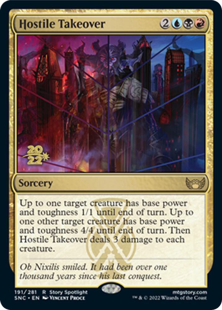 Hostile Takeover 191 card from Prerelease Cards