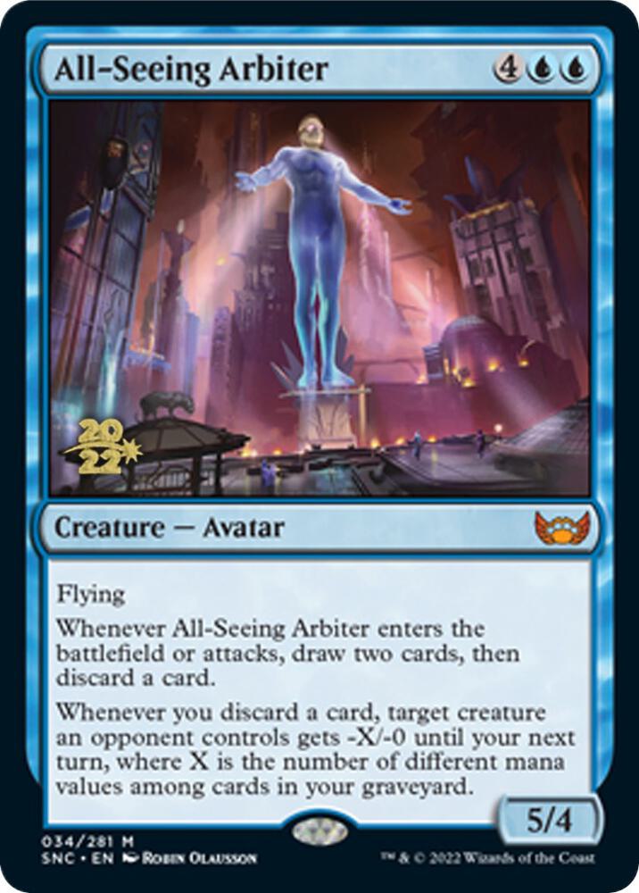 All-Seeing Arbiter 34 card from Prerelease Cards