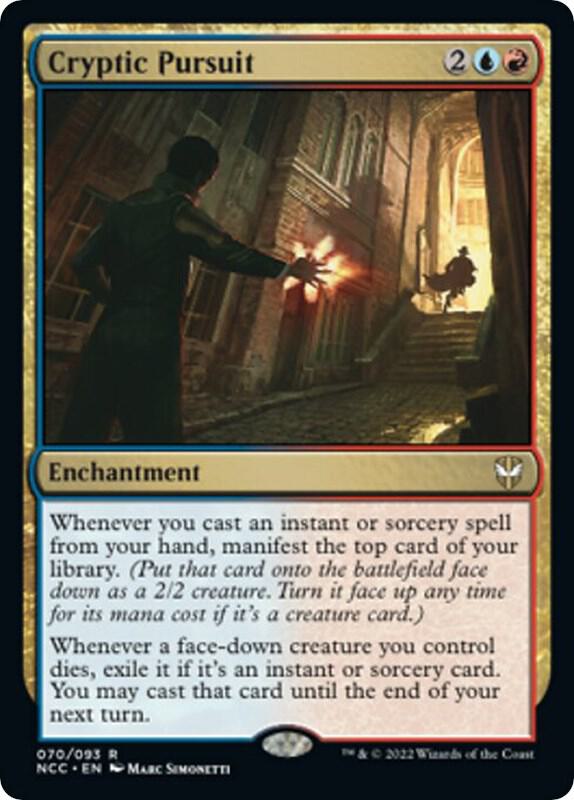 Cryptic Pursuit 70 card from Commander: Streets of New Capenna