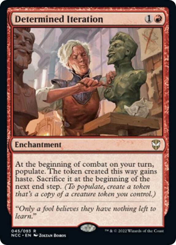 Determined Iteration 45 card from Commander: Streets of New Capenna