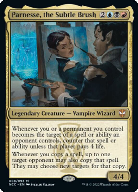 Parnesse, the Subtle Brush 8 card from Commander: Streets of New Capenna