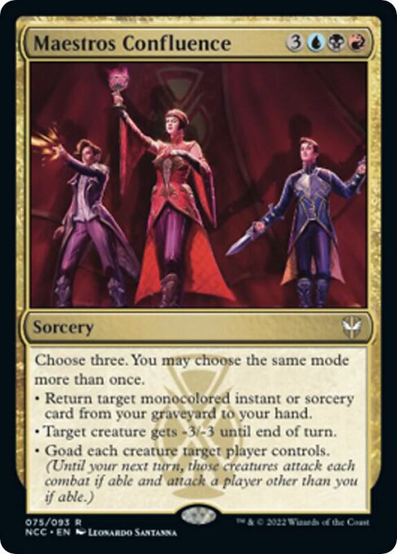 Maestros Confluence 75 card from Commander: Streets of New Capenna