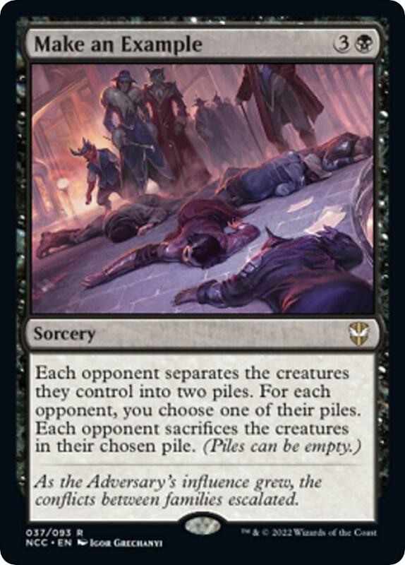 Make an Example 37 card from Commander: Streets of New Capenna