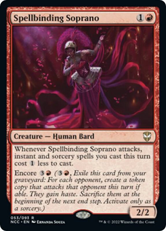 Spellbinding Soprano 53 card from Commander: Streets of New Capenna