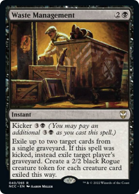 Waste Management 40 card from Commander: Streets of New Capenna