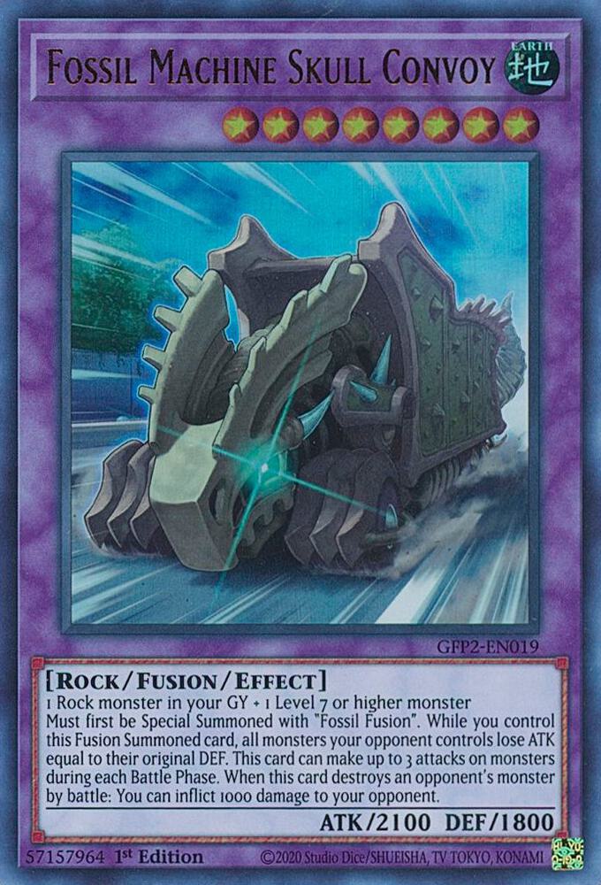 Fossil Machine Skull Convoy GFP2-EN019 card from Ghosts From the Past: The 2nd Haunting