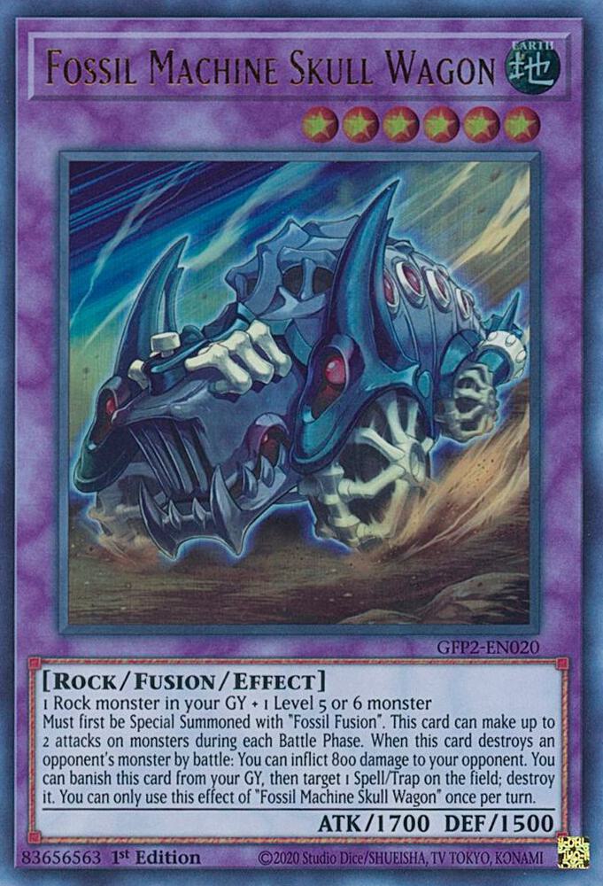 Fossil Machine Skull Wagon GFP2-EN020 card from Ghosts From the Past: The 2nd Haunting