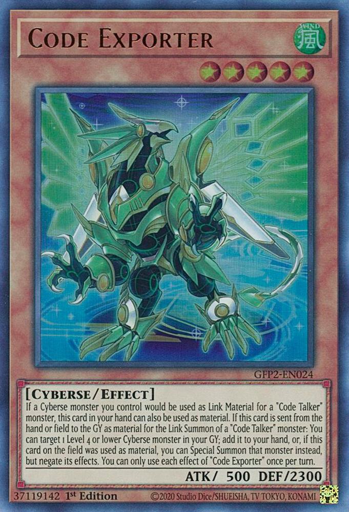 Code Exporter GFP2-EN024 card from Ghosts From the Past: The 2nd Haunting