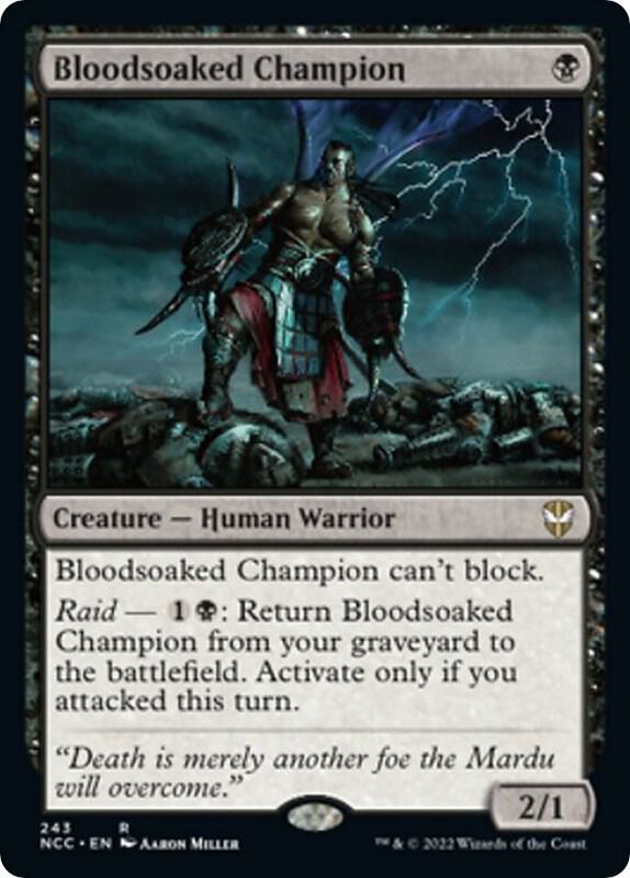 Bloodsoaked Champion 243 card from Commander: Streets of New Capenna
