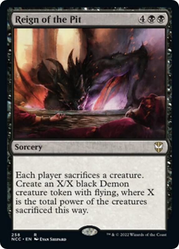 Reign of the Pit 258 card from Commander: Streets of New Capenna