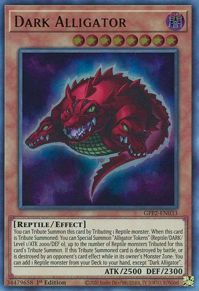 Dark Alligator GFP2-EN033 card from Ghosts From the Past: The 2nd Haunting