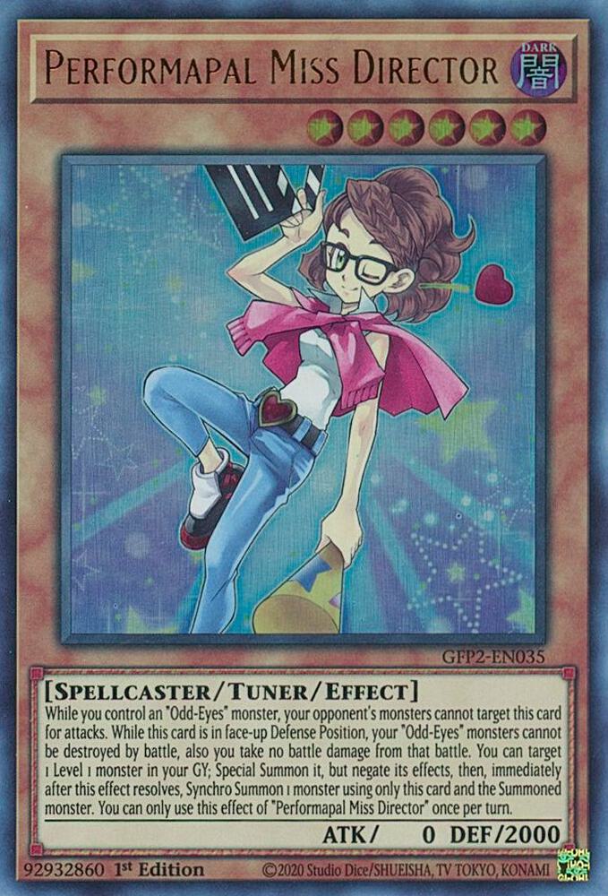 Performapal Miss Director GFP2-EN035 card from Ghosts From the Past: The 2nd Haunting