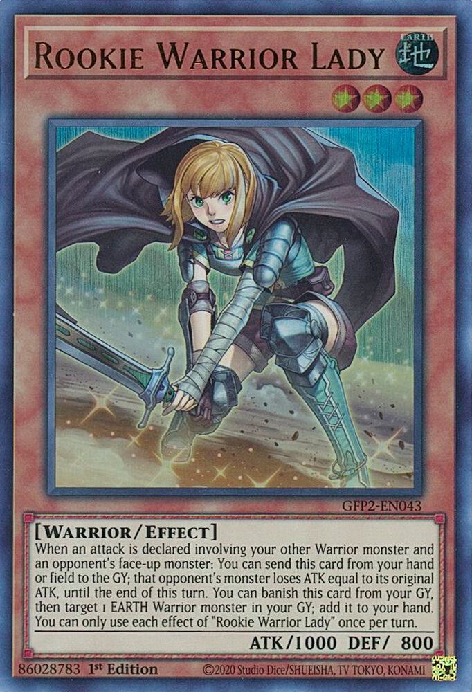 Rookie Warrior Lady GFP2-EN043 card from Ghosts From the Past: The 2nd Haunting