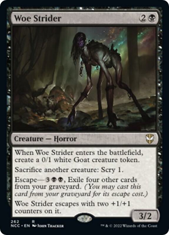 Woe Strider 262 card from Commander: Streets of New Capenna